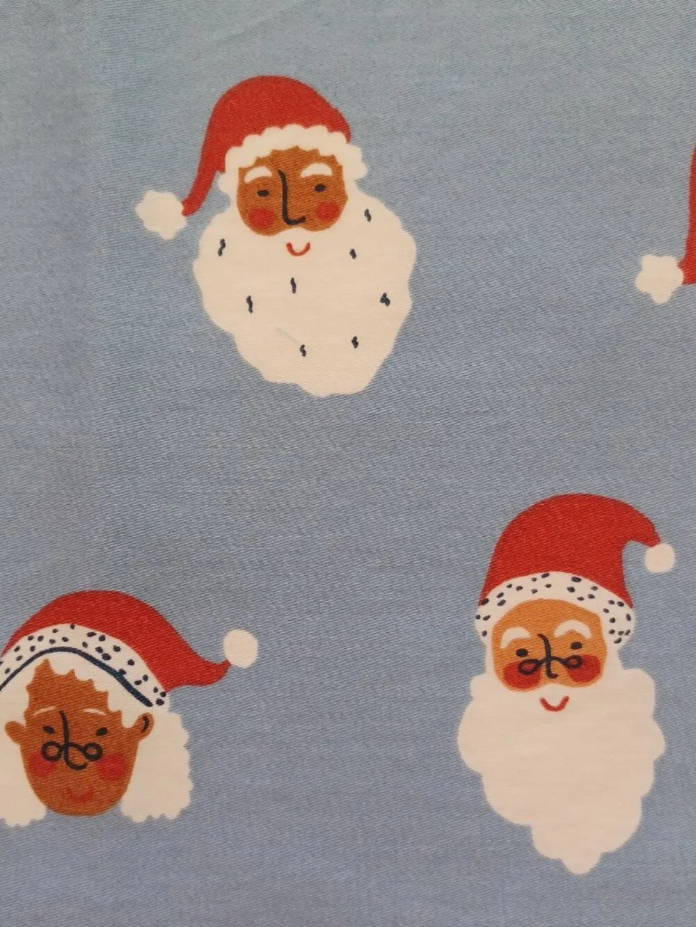 SANTA CLAUS cloth table Napkins - Set of 4 - HANDMADE